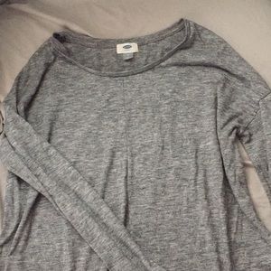 Grey high low shirt